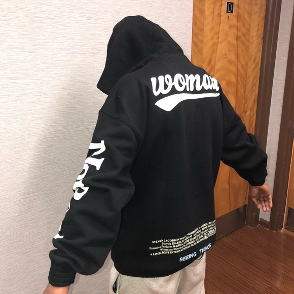 Off White Woman Movie Over Hoodie Black - Picture 8 of 8